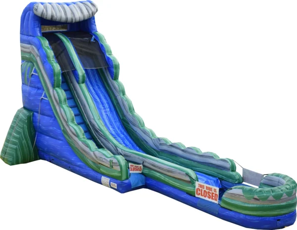 24 FT THE CLIFFHANGER w/ Slip N Slide Lanes (24' H x 42' L x 20' W)